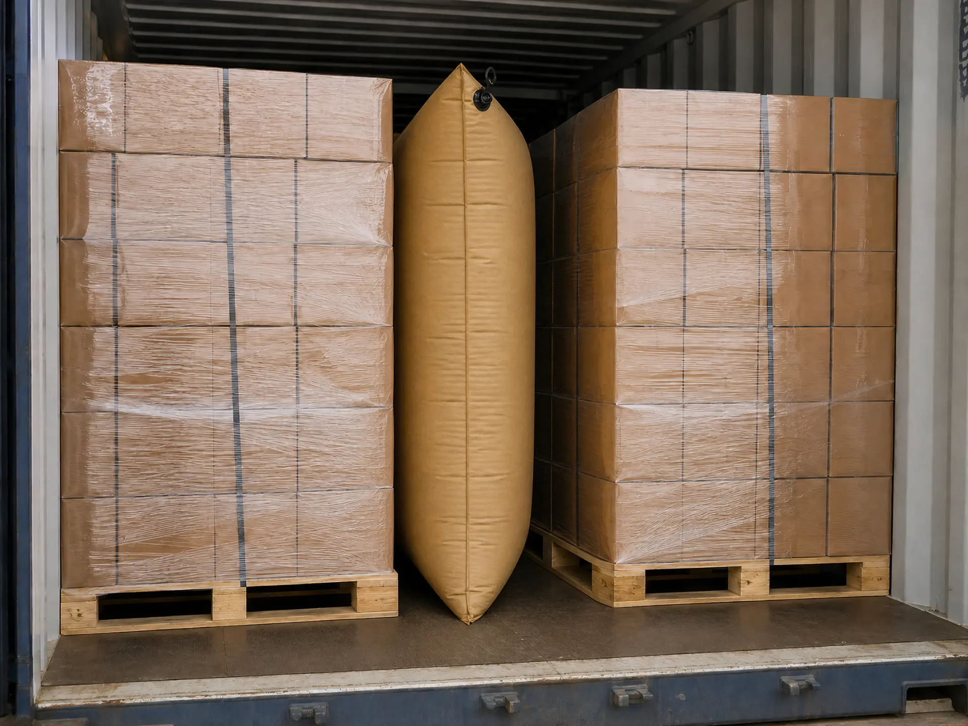 Dunnage bag application — Container Loading